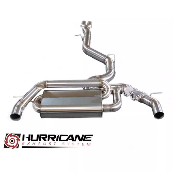 Hurricane Exhaust 3.5" ECE Klappenanlage für Audi RS3 8V 400PS Sportback nonOPF